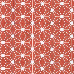 Tissu en coton Cretonne Étoile graphique – rouge, 