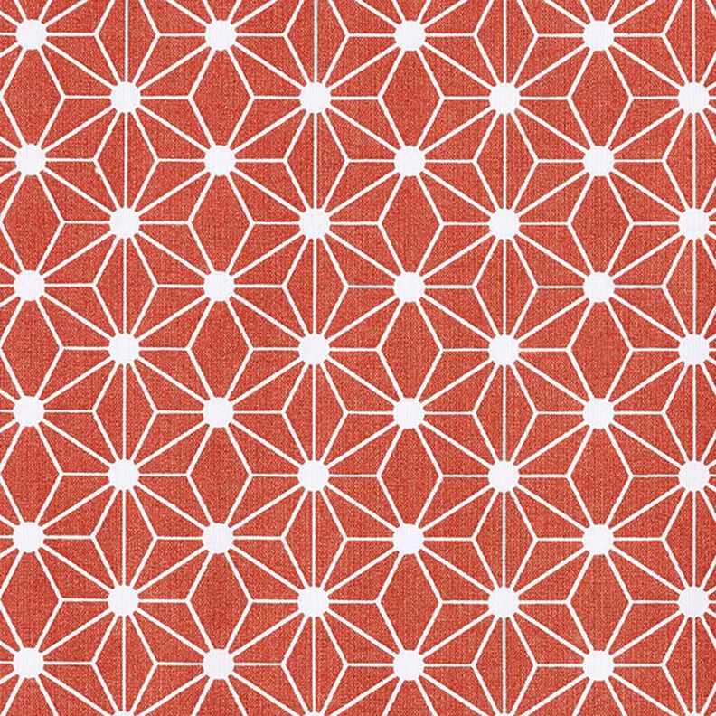 Tissu en coton Cretonne Étoile graphique – rouge,  image number 1