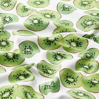Jersey coton Kiwis – blanc/vert pomme, 