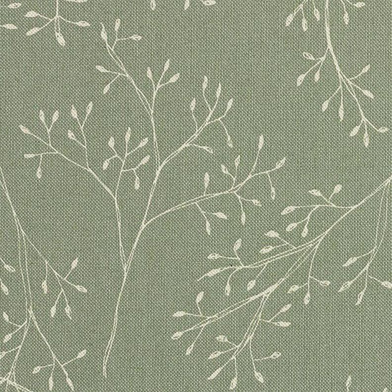 Tissu de décoration Semi-panama fines branches – olive clair,  image number 6