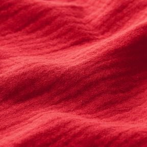 Tissu double gaze de coton – rouge,  Tissu double gaze de coton – rouge,