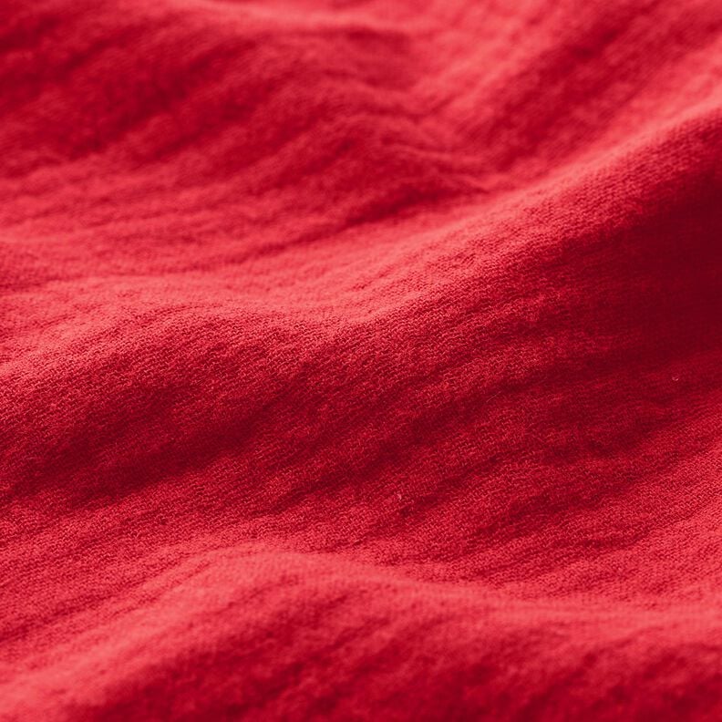 Tissu double gaze de coton – rouge,  image number 3