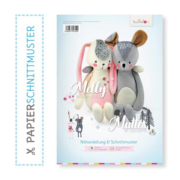 Double patron en papier doudous "MELLY & MATTES" by Lila-Lotta | Kullaloo, image number 1
