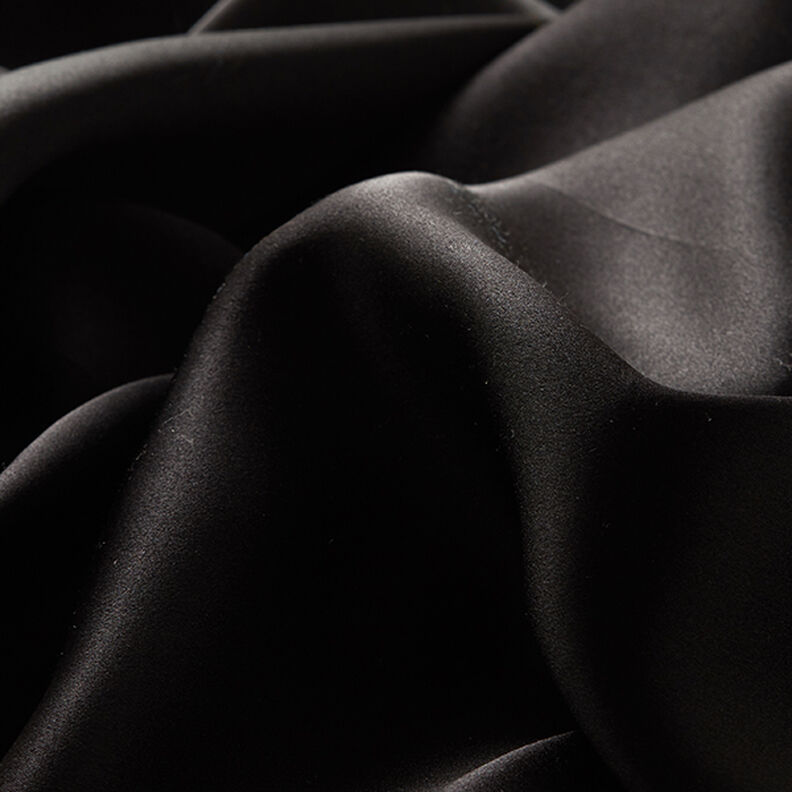 Satin de soie – noir,  image number 5