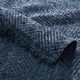 Tissu pour manteau en laine mélangée Zigzag – bleu marine,  thumbnail number 5