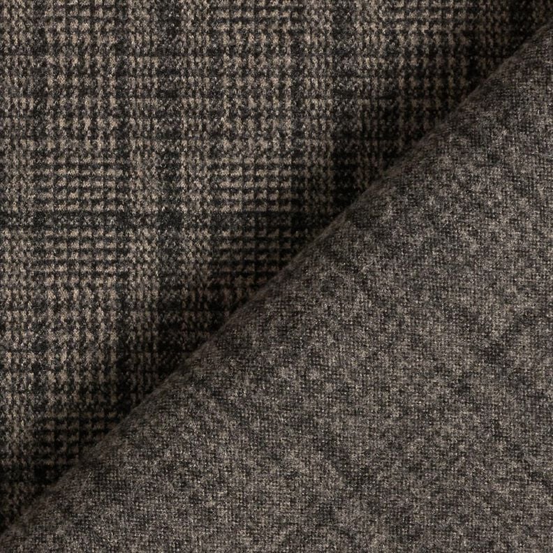 Maille pour manteau stretch Prince de Galles – marron clair/anthracite,  image number 4