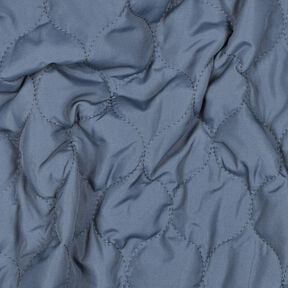 Tissu matelassé Motif circulaire | Poppy Fabrics – bleu jean, 