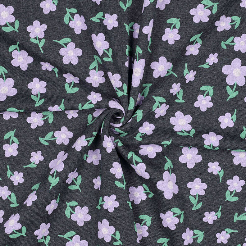 Sweatshirt Fleurs | by Poppy – anthracite/mauve,  image number 3