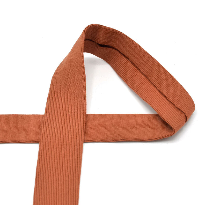 Biais Jersey coton [20 mm] – terre cuite,  image number 1