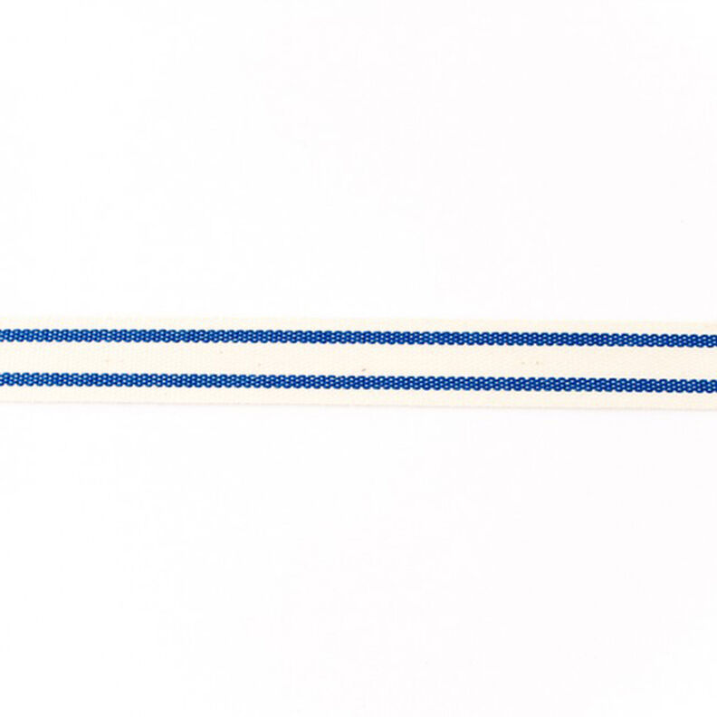 Ruban tissé Coton rayures – bleu marine,  image number 1