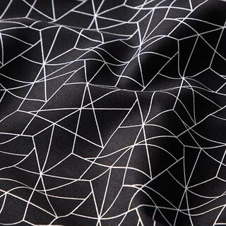 Tissu en coton Popeline Graphique – noir, 