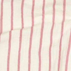 Tissu double gaze de coton garngefärbte Streifen  | Poppy Fabrics – violet pastel/écru, 