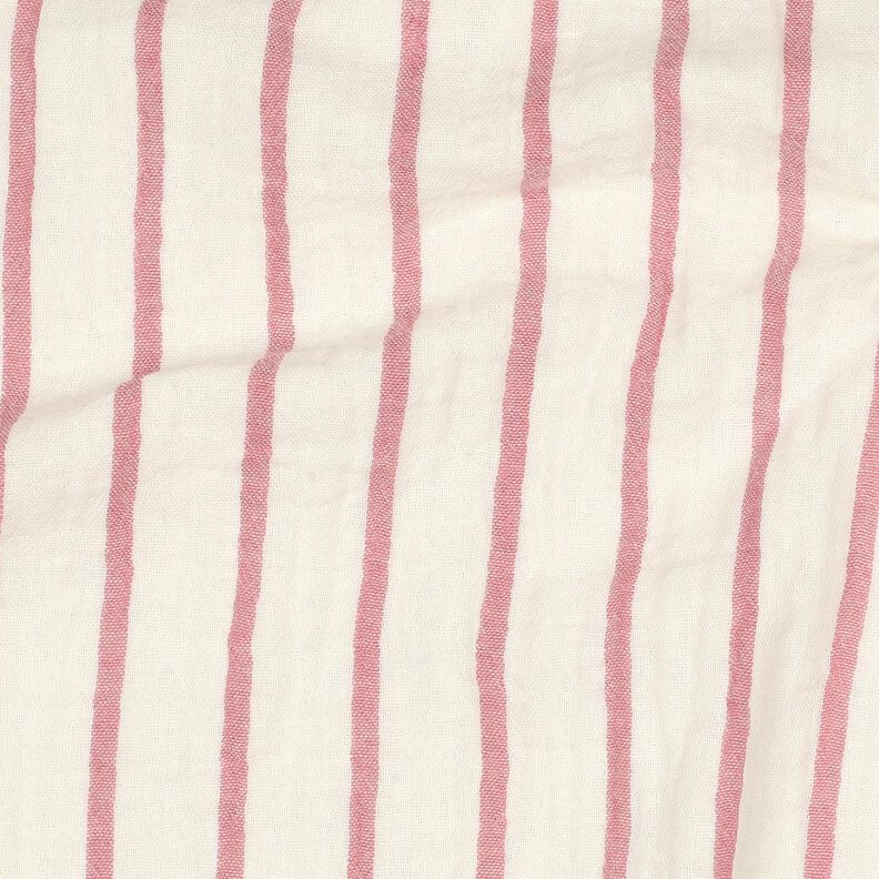 Tissu double gaze de coton garngefärbte Streifen  | Poppy Fabrics – violet pastel/écru,  image number 2