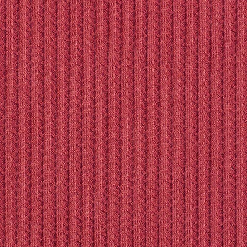 Jersey de coton gaufré uni – carmin,  image number 3