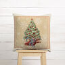 panneau décoratif Gobelin Sapin de Noël – carmin/beige clair,  thumbnail number 6
