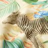 Tissu de décoration Semi-panama Animaux de la jungle – beige/vert,  thumbnail number 2
