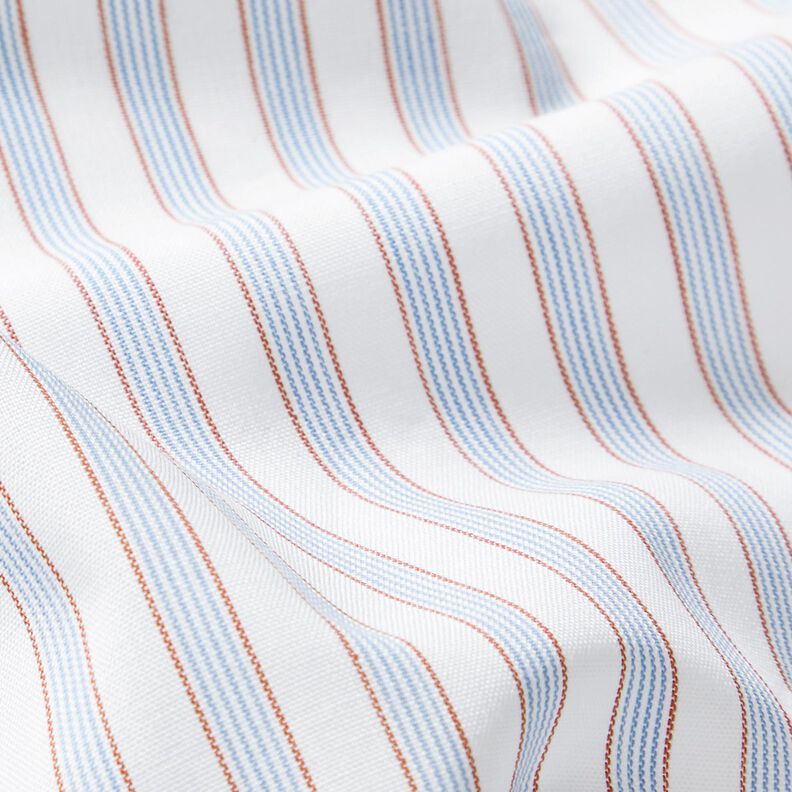 Tissu en coton Rayures bicolores – blanc/bleu clair,  image number 2