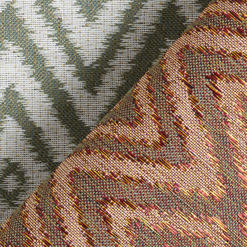 Tissu d'extérieur jacquard Ethno – olive,  image number 4