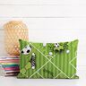 Tissu de décoration Semi-panama Match de football – vert,  thumbnail number 6