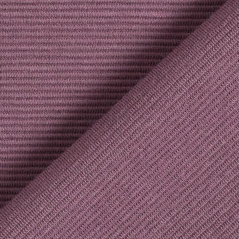 Jersey côtelé ottoman uni – aubergine,  image number 4