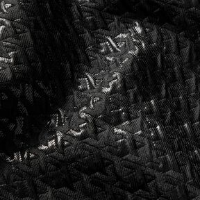 Cloqué Motif pied-de-poule pailleté – noir, 