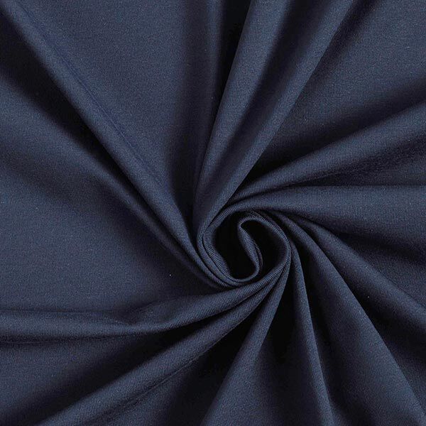 Jersey coton Medium uni – bleu nuit,  image number 1