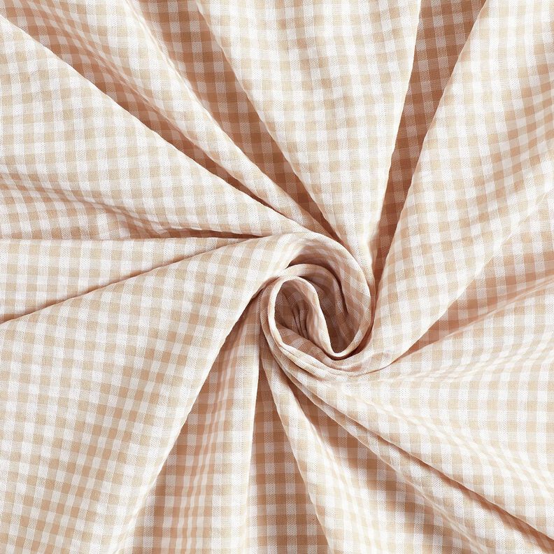 <h2>Seersucker petit carreau, beige &ndash; an&eacute;mone/blanc &ndash; avec sa structure Seersucker caract&eacute;ristique,  image number 3