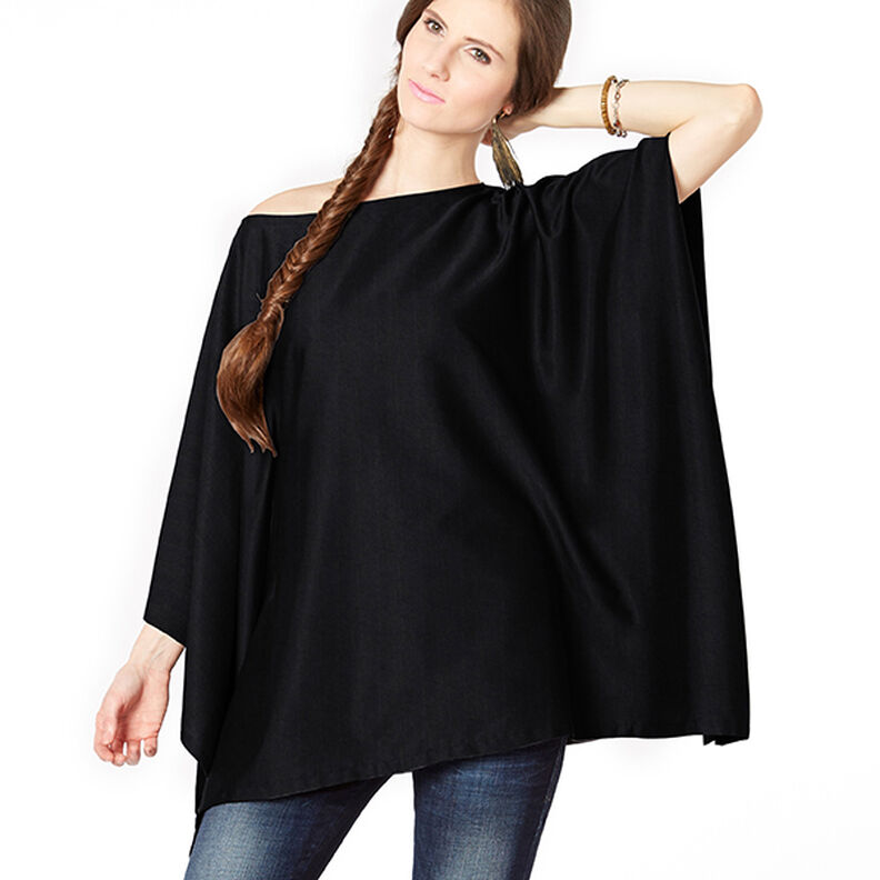 Mélange viscose Reflet brillant – noir, image number 6
