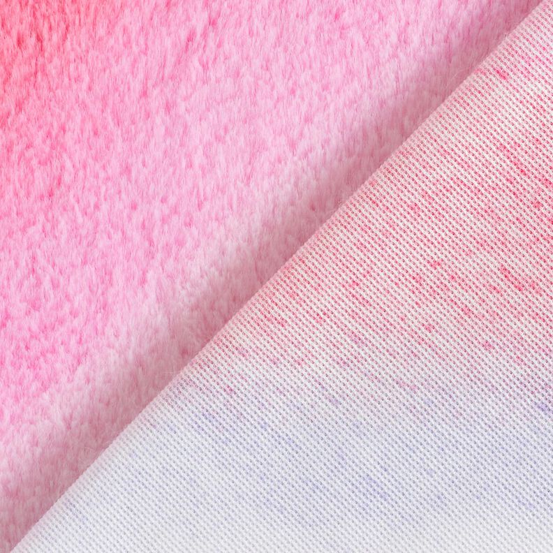 Fourrure synthétique Dégradé de couleurs diagonal – rose/mauve, image number 5