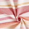 Tissu de décoration Semi-panama Mélange de rayures multicolores recyclé – rouge,  thumbnail number 3