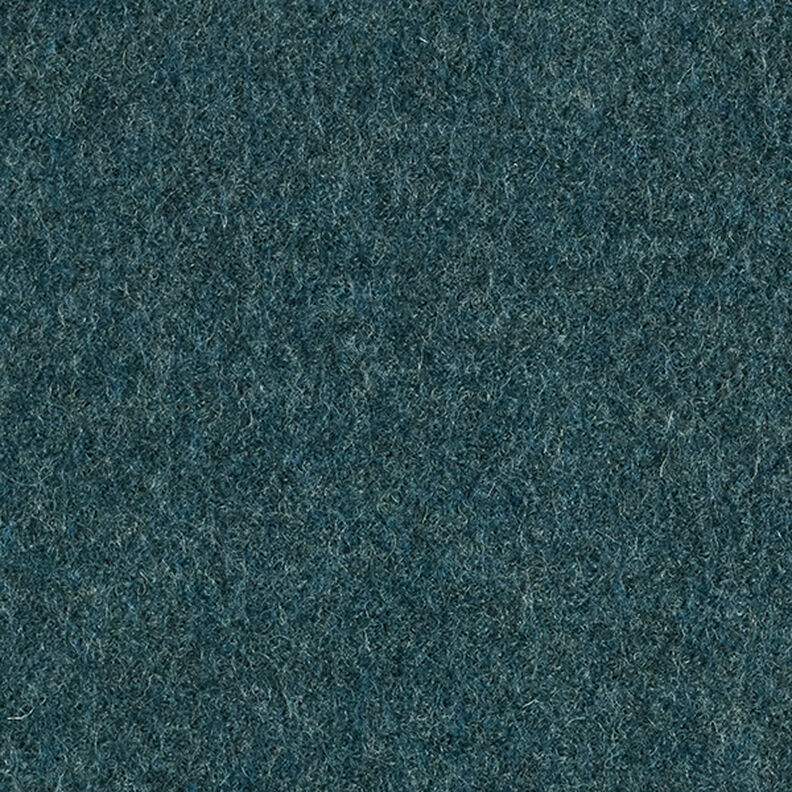 Loden de laine foulé Chiné – bleu océan,  image number 5