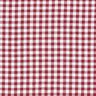 Tissu en coton petit Vichy – rouge foncé/blanc,  thumbnail number 1