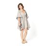 Jersey coton Seersucker Rayures fines – amande/blanc,  thumbnail number 6