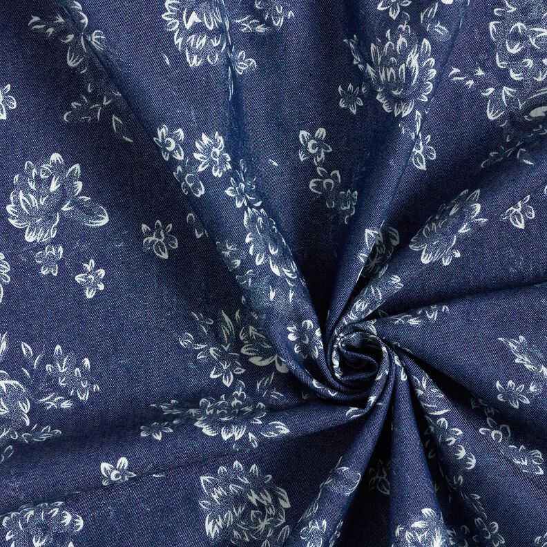Chambray kleine Rosen – bleu marine/écru,  image number 3