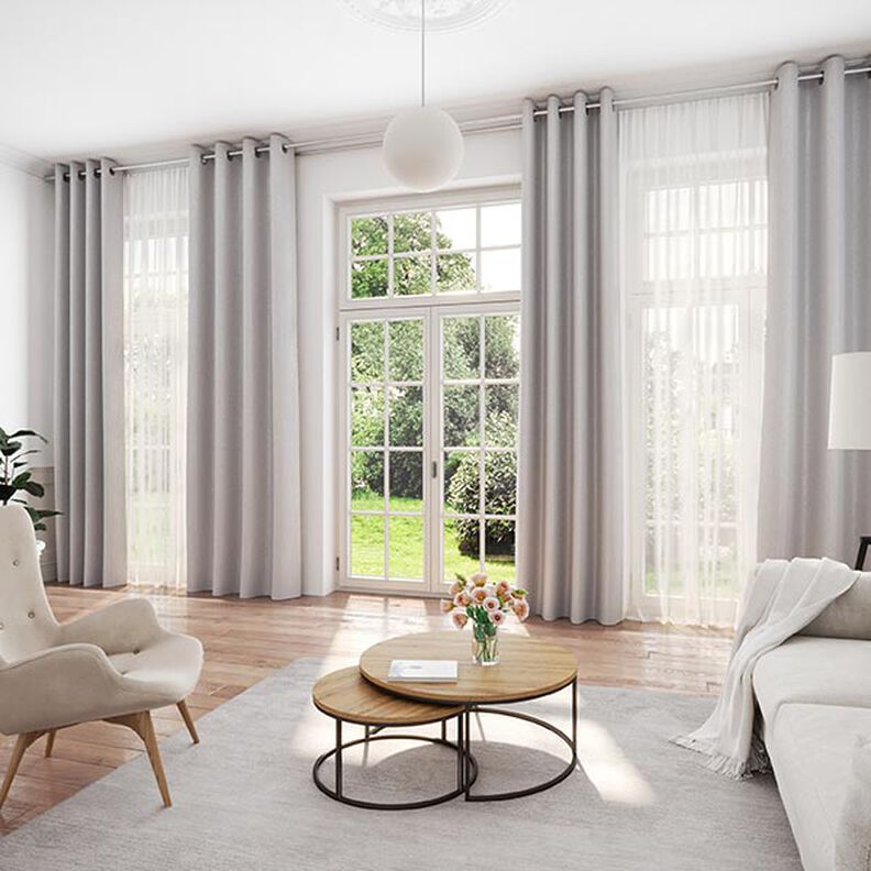 Tissu opaque chatoiement metallic – gris clair/argent,  image number 7