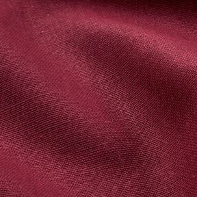 Pur lin lourd Uni – rouge bordeaux, 