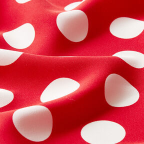 Tissu crêpe Pois [2,5 cm] – rouge, 