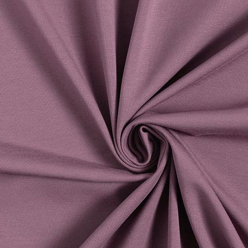 Jersey coton Medium uni – aubergine,  image number 1