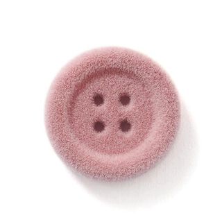 Bouton en velours 4 trous – rosé, 