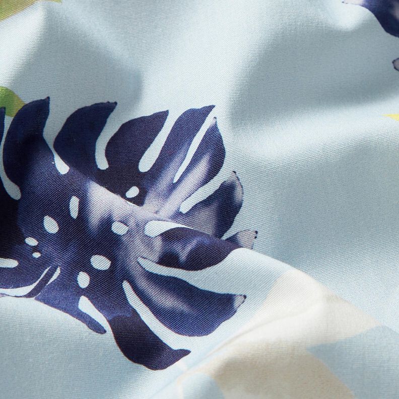 Tissu en coton Fleurs tropicales – bleu clair,  image number 3