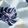 Tissu en coton Fleurs tropicales – bleu clair,  thumbnail number 3