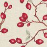 Tissu de décoration Gobelin Églantier – beige clair/rouge,  thumbnail number 9
