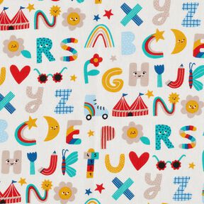 Cretonne Joyeux alphabet – écru, 