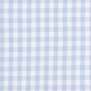 Tissu en coton Vichy - 1 cm – bleu bébé | Reste 50cm, 