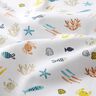 Popeline coton Monde sous-marin – blanc,  thumbnail number 2