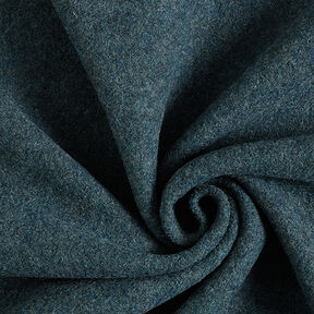 Loden de laine foulé Chiné – bleu océan, 
