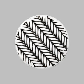 Bouton à queue Tricot - blanc, 