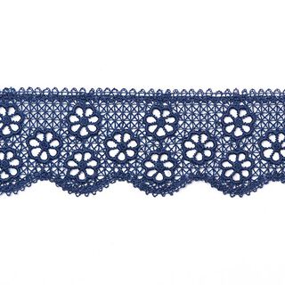 Dentelle à l’aiguille guipure - bleu marine, 