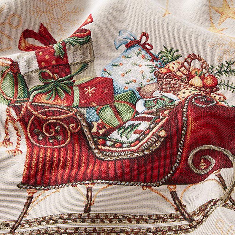 Tissu de décoration pièce Gobelin Luge – beige, image number 2