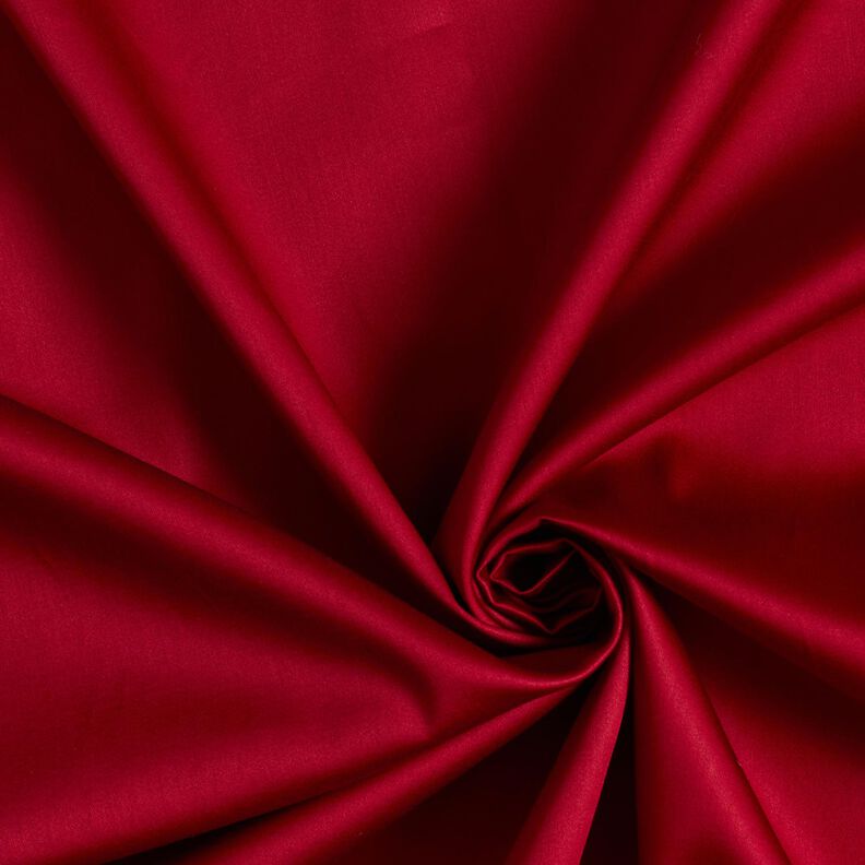 Satin de coton Uni – rouge foncé,  image number 1